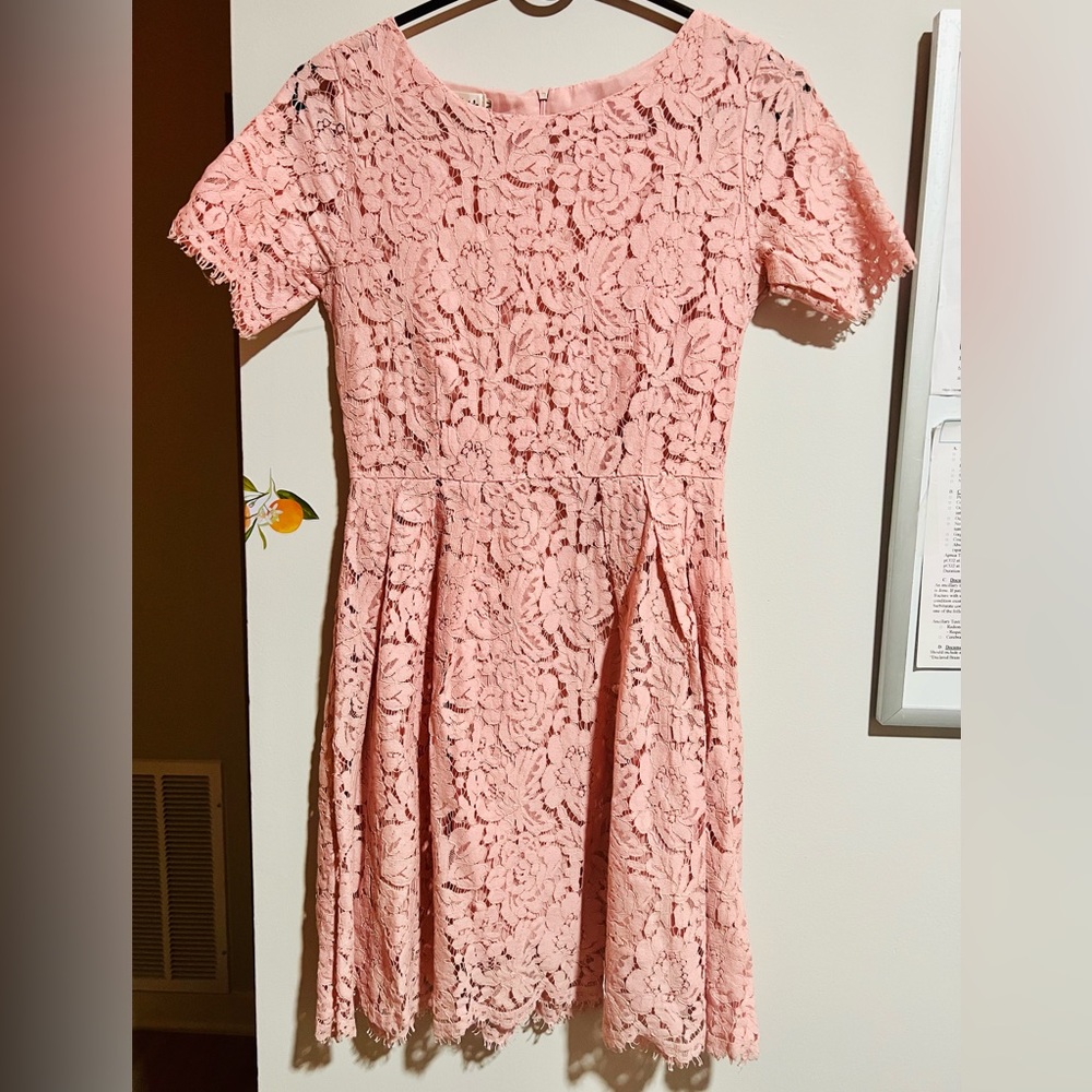 Pretty pink lace dress